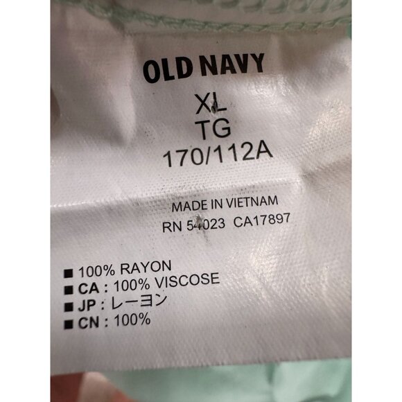 Old Navy Womens Mint Green Long Sleeve Button-Up Shirt Lightweight Rayon Size XL - Picture 6 of 16